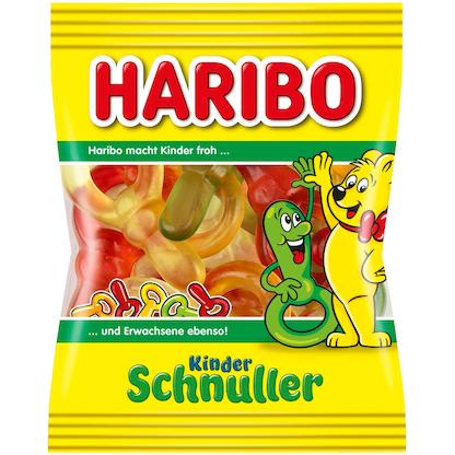 Artikelbild 2 für HARIBO KINDER SCHNULLER Minibeutel Fruchtgummi 100 St., Artikelnummer 226357