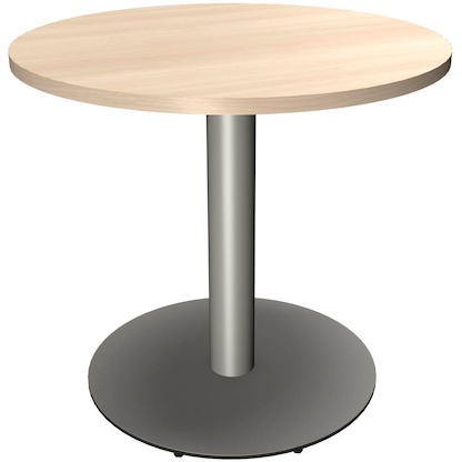 Artikelbild 11 für fm Konferenztisch Sidney akazie rund, Säulenfuß silber, 80,0 x 80,0 x 70,0 - 113,5 cm, Artikelnummer 268221