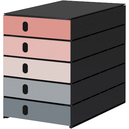 Artikelbild für styro Schubladenbox styroval pro Emotions Advent rosa, grau 14-8000.AD, DIN A4 mit 5 Schubladen, Artikelnummer 660607