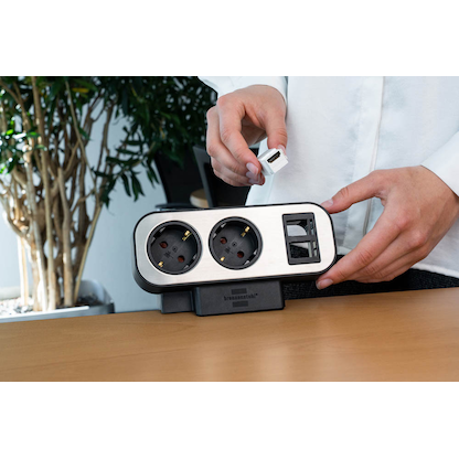 Artikelbild 8 für brennenstuhl estilo Duplex 10-fach Tischsteckdose 2,0 m schwarz, Artikelnummer 482614