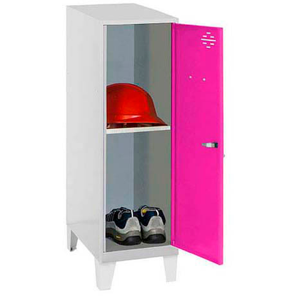 Artikelbild für Simonrack Spind SIMONLOCKER DISM SINGLE grau, pink 8425437120732, 1 Schließfach 30,0 x 50,0 x 101,5 cm, Artikelnummer 355794
