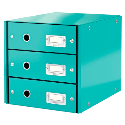 Artikelbild für AKTION: LEITZ Schubladenbox Click & Store eisblau 60480051, DIN A4 mit 3 Schubladen mit Prämie nach Registrierung, Artikelnummer 211072