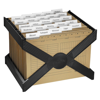 Artikelbild 9 für DURABLE Hängeregistraturkorb mit Mappen CARRY anthrazit, Artikelnummer 471003