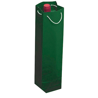 Artikelbild für 25 VP Geschenktüten für Flaschen grün 9,5 x 38,0 cm, Artikelnummer 589689