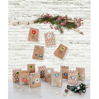 Artikelbild 6 für folia Adventskalender NATURE mehrfarbig, Artikelnummer 607395