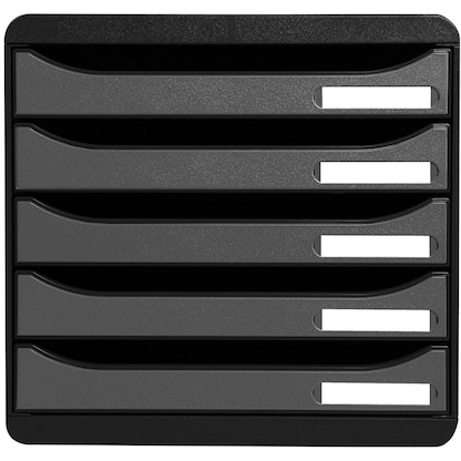 Artikelbild 2 für Exacompta Schubladenbox BIG-BOX PLUS silber 309738D, DIN A4 mit 5 Schubladen, Artikelnummer 667523