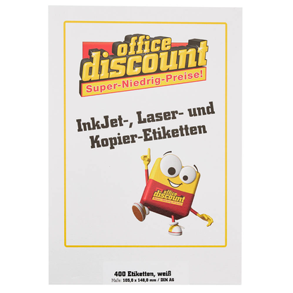Artikelbild 3 für 400 office discount Etiketten weiß 105,0 x 148,0 mm, Artikelnummer 711622