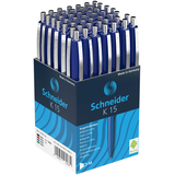 Artikelbild 1 für Schneider Kugelschreiber K15 blau, Schreibfarbe: blau, 50 St., Artikelnummer 492373