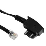 Artikelbild 1 für hama RJ-11/TST Faxkabel TST-Anschlusskabel 3,0 m schwarz, 1 St., Artikelnummer 450635