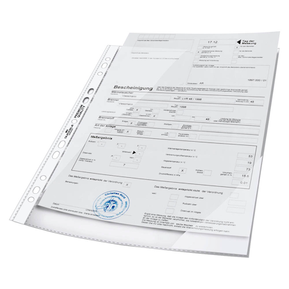 Artikelbild 2 für 100 DURABLE Prospekthüllen DIN A4 glasklar glatt 0,08 mm, Artikelnummer 363549