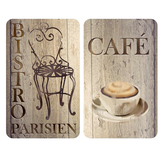 Artikelbild 1 für WENKO Herdabdeckplatten Bistro braun, 2 St., Artikelnummer 530358