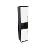 Artikelbild 1 für fm Regalschrank Oldenburg, 4260649684412 weiß, lavagrau 40,0 cm 44,2 cm, Artikelnummer 408561