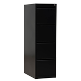 Artikelbild 1 für Gürkan Hängeregistraturschrank schwarz 4 Schubladen 40,0 x 62,0 x 132,0 cm, Artikelnummer 889605