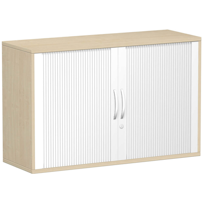 Artikelbild für geramöbel Flex Rollladenschrank ahorn, silber 1 Fachboden 120,0 x 42,5 x 72,0 cm, Artikelnummer 876906
