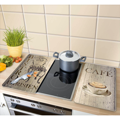 Artikelbild 2 für WENKO Herdabdeckplatten Bistro braun, 2 St., Artikelnummer 530358