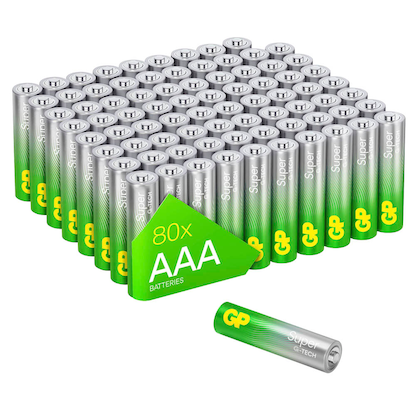 Artikelbild für 80 GP Batterien SUPER Micro AAA 1,5 V, Artikelnummer 219968