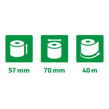 Artikelbild 5 für Exacompta Additionsrollen 5,7 cm x 40,0 m, 10 Rollen, Artikelnummer 346538