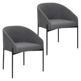 Artikelbild 1 für meet powered by PAPERFLOW Sessel MILO anthrazit schwarz Stoff, 1 St., Artikelnummer 590439