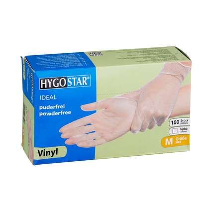 Artikelbild 16 für HYGOSTAR unisex Einmalhandschuhe IDEAL transparent Größe M, 100 St., Artikelnummer 597781