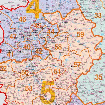 Artikelbild 3 für FRANKEN Postleitzahlenkarte Holz, Artikelnummer 343463
