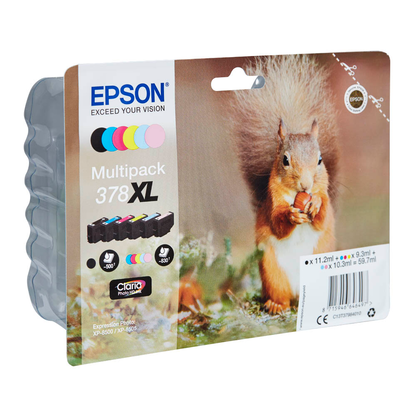 Artikelbild 2 für EPSON 378XL/T37984 schwarz, cyan, magenta, gelb, light cyan, light magenta Druckerpatronen, 6er-Set, Artikelnummer 433495