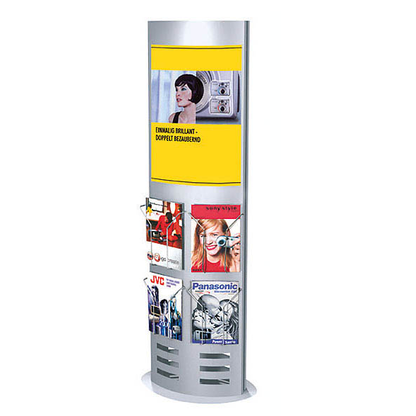 Artikelbild für Kerkmann Infosäule ohne Fächer silber DIN A4, Artikelnummer 958082