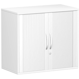 Artikelbild 1 für geramöbel Flex Rollladenschrank weiß, silber 1 Fachboden 80,0 x 42,5 x 72,0 cm, Artikelnummer 876944