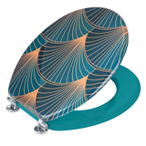 Artikelbild 1 für WENKO WC-Sitz Aira blau, Motiv, Artikelnummer 814992