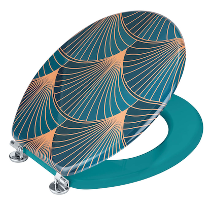 Artikelbild für WENKO WC-Sitz Aira blau, Motiv, Artikelnummer 814992