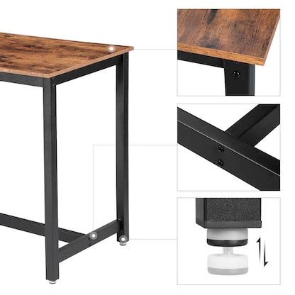 Artikelbild 8 für VASAGLE Stehtisch braun 120,0 x 60,0 x 90,0 cm, Artikelnummer 262457