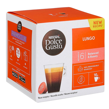 Artikelbild 2 für NESCAFÉ DOLCE GUSTO® LUNGO Kaffeekapseln, Arabicabohnen 16 Portionen, Artikelnummer 383727