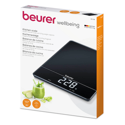 Artikelbild 2 für beurer Küchenwaage KS 34 schwarz für max. 15,0 kg, Artikelnummer 106704