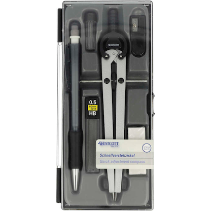 Artikelbild 4 für WESTCOTT Zirkel grau, Artikelnummer 648806