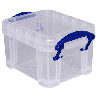 Artikelbild für Really Useful Box Aufbewahrungsbox 0,14 l transparent 9,0 x 6,5 x 5,5 cm, Artikelnummer 327813