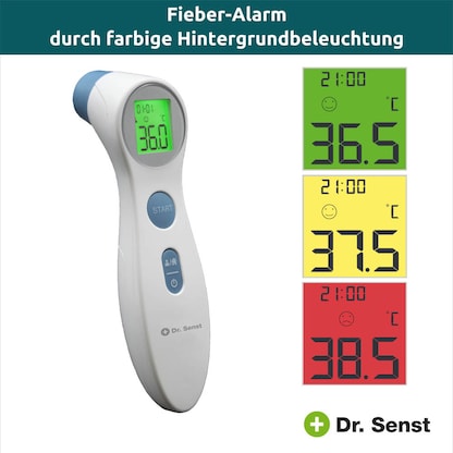 Artikelbild 2 für Dr. Senst® Infrarot-Stirnthermometer weiß, Artikelnummer 700084