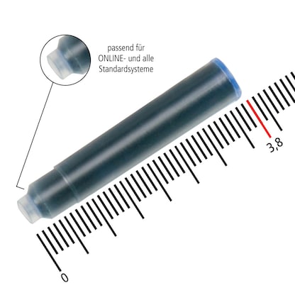 Artikelbild 7 für ONLINE® 17113/12 Tintenpatronen für Füller königsblau 6 St., Artikelnummer 283814