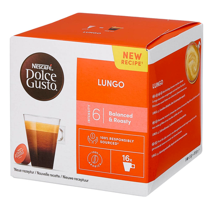 Artikelbild 4 für NESCAFÉ DOLCE GUSTO® LUNGO Kaffeekapseln, Arabicabohnen 16 Portionen, Artikelnummer 383727