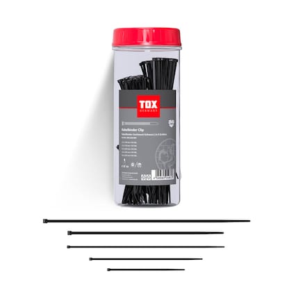 Artikelbild 2 für 500 TOX Kabelbinder-Set Clip schwarz, Artikelnummer 560296