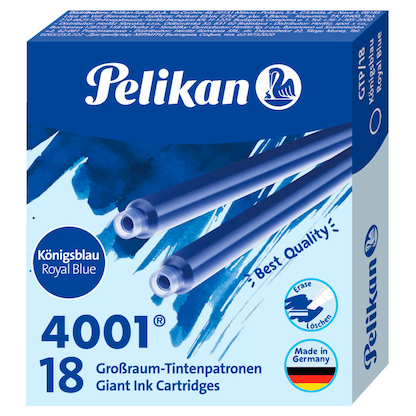 Artikelbild 4 für Pelikan 4001® Tintenpatronen für Füller königsblau 18 St., Artikelnummer 574198
