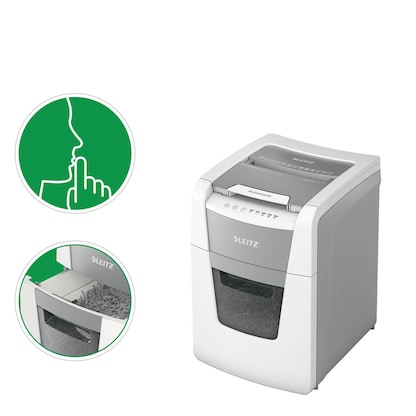 Artikelbild 14 für AKTION: LEITZ IQ Autofeed Small Office 100 Aktenvernichter mit Partikelschnitt P-5, 2 x 15 mm, bis 100 Blatt, weiß mit 45 Euro CashBack, Artikelnummer 267151