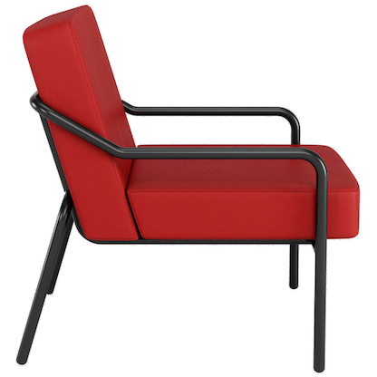 Artikelbild 2 für medso powered by PAPERFLOW Sessel MEDSO M rot schwarz Kunstleder, 1 St., Artikelnummer 522307