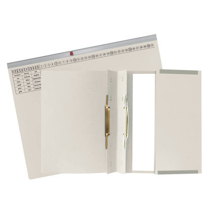 Artikelbild 2 für 25 Exacompta Hängehefter Exaflex Karton grau 2 x Amtsheftung, Artikelnummer 111190