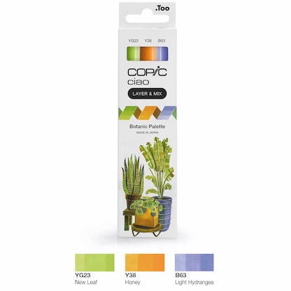 Artikelbild für COPIC® Ciao Botanic Palette Layoutmarker-Set farbsortiert 1,0 + 6,0 mm, 3 St., Artikelnummer 361489
