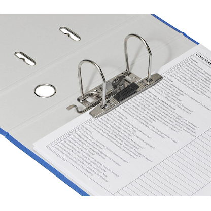 Artikelbild 3 für DONAU Klassik Ordner blau Karton 7,5 cm DIN A4, Artikelnummer 183996