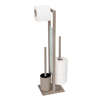 Artikelbild für WENKO WC-Garnitur Rivalta taupe Metall, Artikelnummer 816344