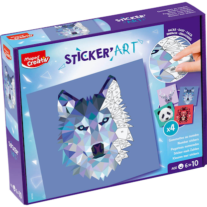 Artikelbild 2 für maped Bastelset Sticker'Art - Kleben nach Zahlen mehrfarbig, Artikelnummer 967226