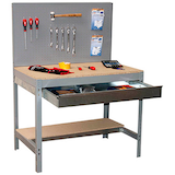 Artikelbild 1 für Simonrack Werkbank SIMONWORK BT2 BOX grau 1 Schublade 151,0 x 61,0 x 144,5 cm, Artikelnummer 359287