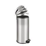 Artikelbild 1 für WENKO Leman Mülleimer 30,0 l silber, Artikelnummer 804843