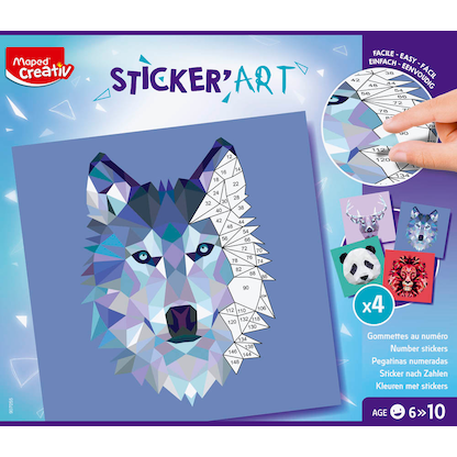 Artikelbild 3 für maped Bastelset Sticker'Art - Kleben nach Zahlen mehrfarbig, Artikelnummer 967226