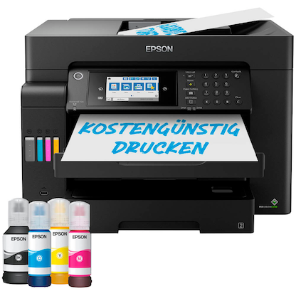 Artikelbild 2 für AKTION: EPSON EcoTank ET-16605 4 in 1 Tintenstrahl-Multifunktionsdrucker schwarz + GRATIS Ariete Airy Fryer 4 L Heißluftfritteuse mit 100 Euro CashBack, Artikelnummer 708101